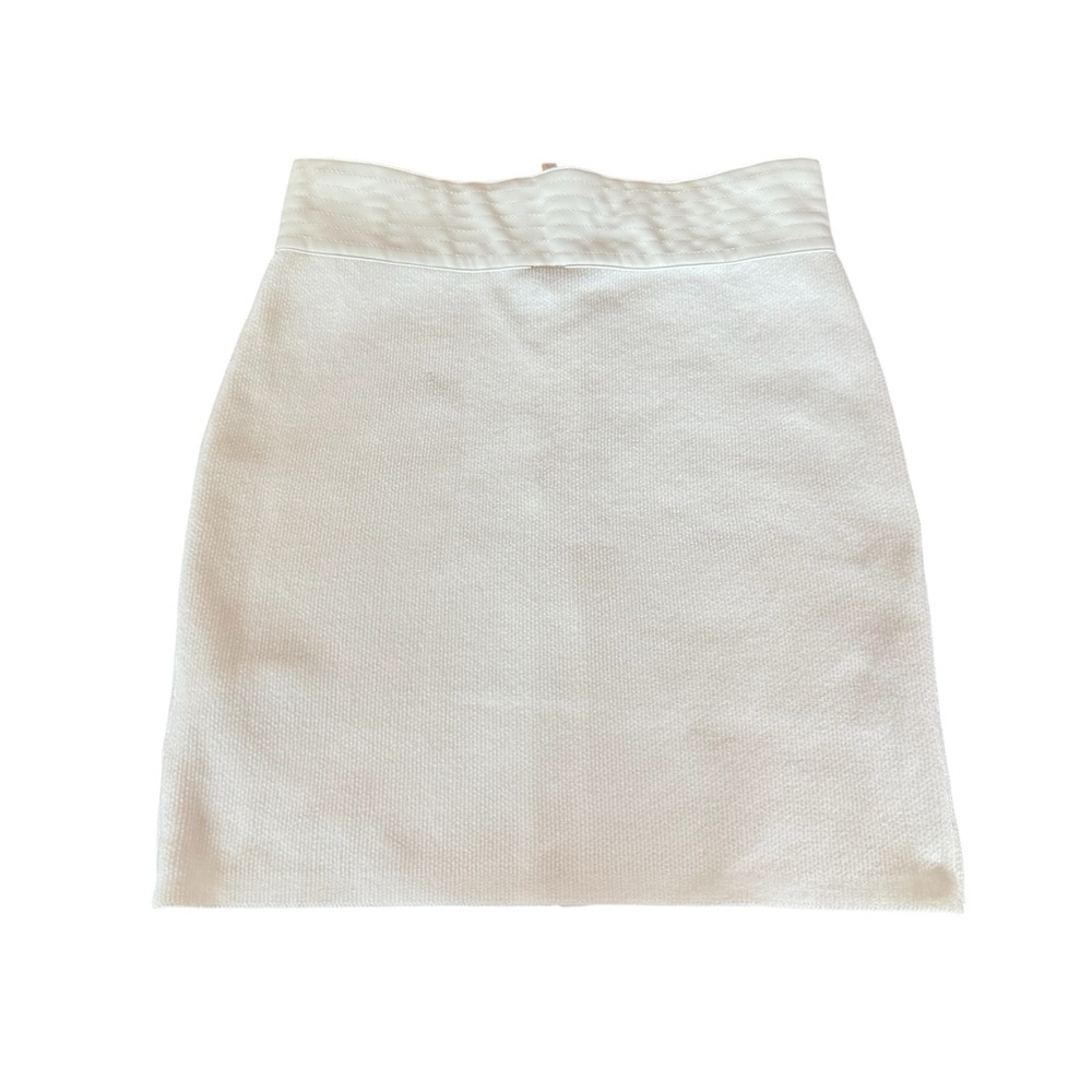 MARCIANO BY GUESS Gio Zip Sweater Skirt Women's Size Small Pale Pearl White
